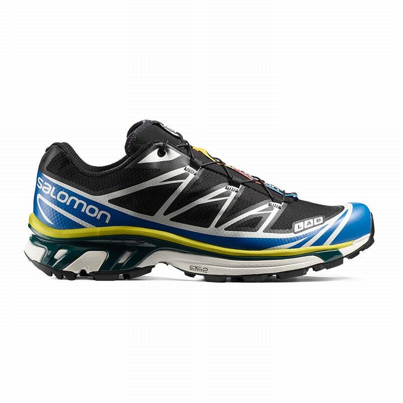 Salomon XT-6 Zapatillas Trail Running Hombre - Negras / Azules - Colombia (93451-LYJZ)